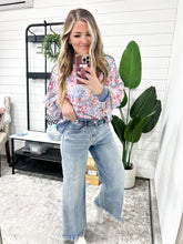 Load image into Gallery viewer, Mary Mid Rise Ankle Wide Leg + Hollywood WB + Fray Hem Judy Blue Jeans