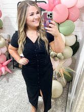 Load image into Gallery viewer, Places Unknown Ruched Detail Midi Dress