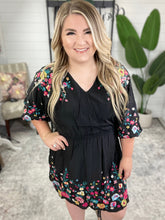 Load image into Gallery viewer, Happy To See You Floral Embroidered Dress