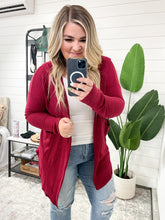 Load image into Gallery viewer, First Things First Hooded Cardigan