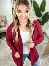 Load image into Gallery viewer, First Things First Hooded Cardigan