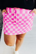 Load image into Gallery viewer, Bubblegum Checkered Skort