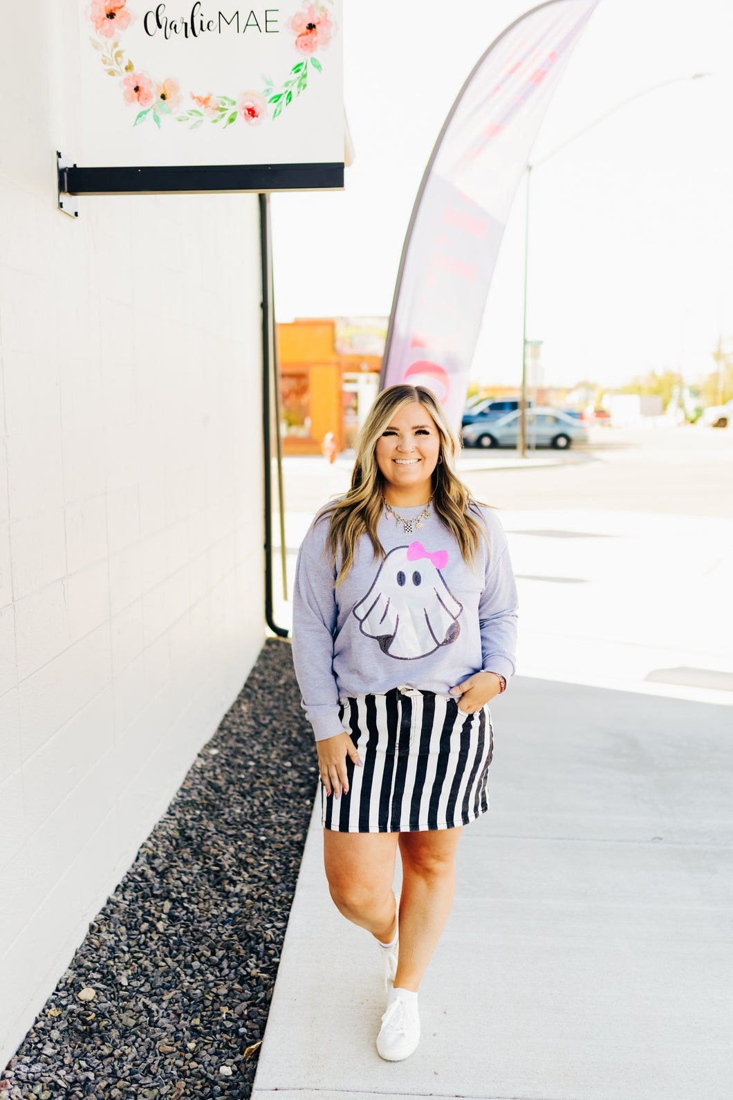 Gigi The Ghost Metallic Pullover