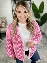 Load image into Gallery viewer, Keep On Driving Checkered Cardigan