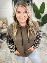 Load image into Gallery viewer, Here And There Leopard Print Hoodie