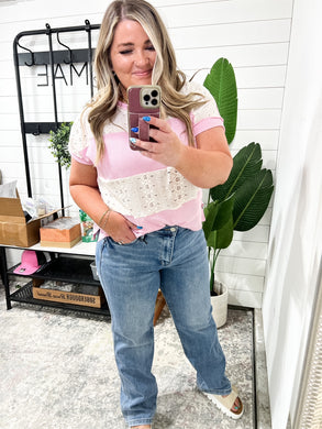 Corrine Mid Rise Control Top Vintage Straight Jeans