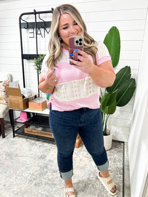 Karen High Rise Double Waist Band Capri Judy Blue Jeans