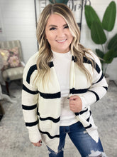 Load image into Gallery viewer, Brighter is Better Striped Cardigan in Ivory