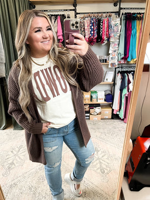 Howdy Western Font Puff Graphic Tee