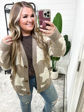 Load image into Gallery viewer, CharlieMae Star Button Up Long Sleeve Cardigan
