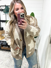 Load image into Gallery viewer, CharlieMae Star Button Up Long Sleeve Cardigan