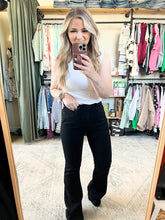 Load image into Gallery viewer, Tummy Control Black Bootcut Judy Blue Jeans