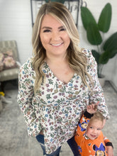 Load image into Gallery viewer, I Think I Can V-Neck Floral Top