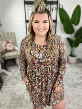 Load image into Gallery viewer, Back For More Babydoll Dress in Mocha