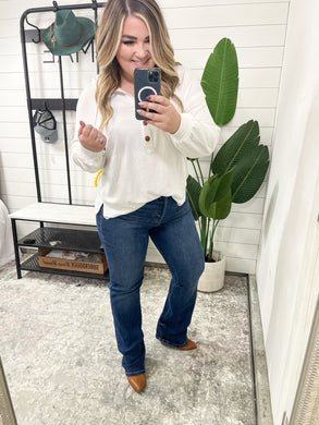 Pippa High Rise Button Fly Dad Straight Judy Blue Jeans