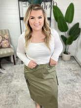 Load image into Gallery viewer, Explain It Away Cargo Skirt