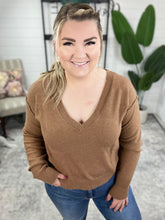 Load image into Gallery viewer, Back to Life V-Neck Sweater in Mocha