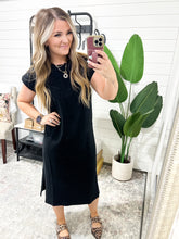 Load image into Gallery viewer, Sweet Like That Casual Dress in Black