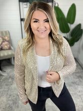 Load image into Gallery viewer, I Know You&#39;re Busy Sequin Blazer