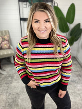 Load image into Gallery viewer, Keep Dreaming Striped Sweater