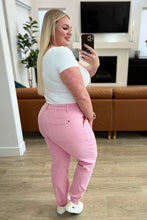 Load image into Gallery viewer, High Rise Garment Dyed Denim Judy Blue Jogger in Pink