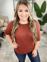 Load image into Gallery viewer, High Tide Oversize Top in Rust