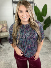 Load image into Gallery viewer, Evening of Stars Sequin Top