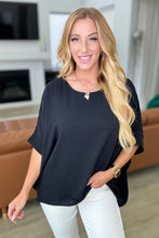 Load image into Gallery viewer, Feels Like Me Dolman Sleeve Top in Black