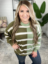 Load image into Gallery viewer, Can&#39;t Decide Color Block Striped Sweater