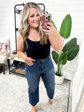 Load image into Gallery viewer, Maisie High Waist Back Pocket Embroidery Crop Wide