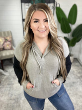 Load image into Gallery viewer, Pull Up Your Sleeves Color Block Hoodie