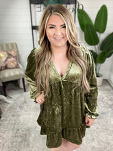 Load image into Gallery viewer, Velvet Verve V-Neck Dress
