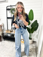 Load image into Gallery viewer, Risen Wide Leg Pin Tuck Detail Jeans