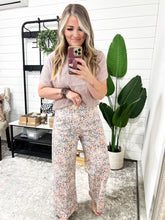 Load image into Gallery viewer, Floral Print Cotton Trousers