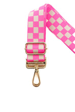 Load image into Gallery viewer, Lizzie Checkered Adjustable Bag Strap