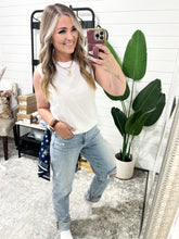 Load image into Gallery viewer, Alex Mid Rise Boyfriend Jean with Bandana Loop