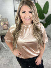 Load image into Gallery viewer, Champagne Problems Satin Top