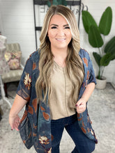 Load image into Gallery viewer, Celestial Blue Floral Kimono