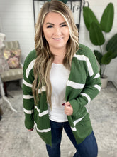 Load image into Gallery viewer, Brighter is Better Striped Cardigan in Green
