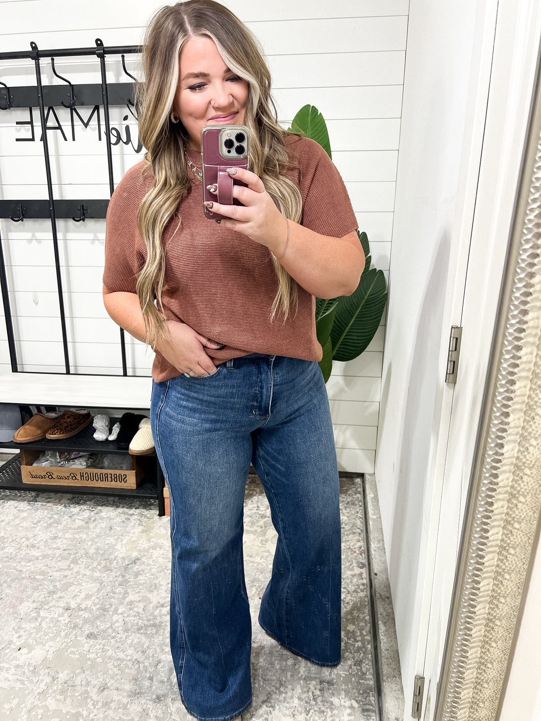 High Rise Control Top Retro Wide Leg Judy Blue Jeans