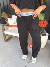 Load image into Gallery viewer, PREORDER  BIRDIE Tee &amp; Boxer Pant Set in Jet Black (SOLD AS SET)
