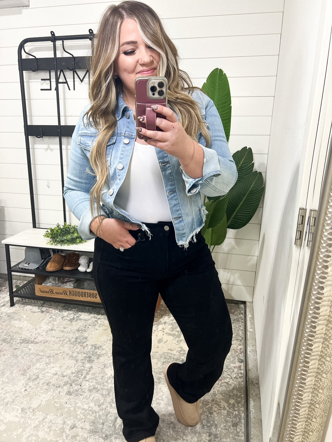 Angelica High Rise Control Top Classic Straight Judy Blue Jeans