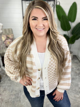 Load image into Gallery viewer, Check That Line Cardigan