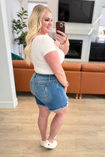 Load image into Gallery viewer, Mid Rise Distressed Judy Blue Cutoff Shorts