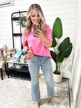 Load image into Gallery viewer, Mckaylee Mid Rise Kick Flare Judy Blue Jeans with Frayed Hem