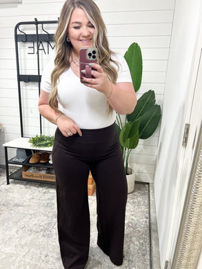 Magic Wide Leg Pants in Chocolate