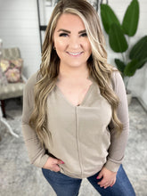 Load image into Gallery viewer, Less Conversation V-Neck Top