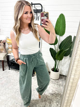 Load image into Gallery viewer, Cotton Barrel Pants In Dusty Eucalyptus