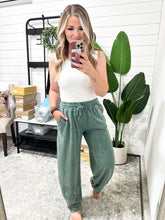 Load image into Gallery viewer, Cotton Barrel Pants In Dusty Eucalyptus