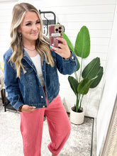 Load image into Gallery viewer, RISEN Basic Denim Jacket with Hoodie